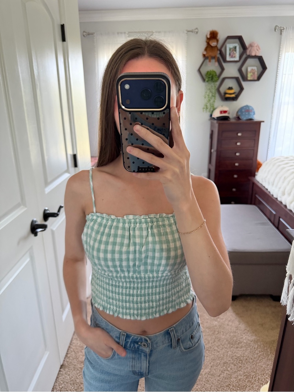 American Eagle Smocked Tanktop